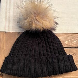 J Crew Pom beanie